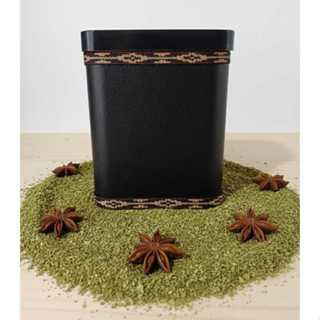 Porta ervas revestido em courino em Oferta na Shopee