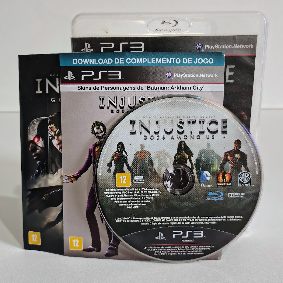 Jogo Injustice: Gods Among Us PS3 Dublado Mídia Física Original Completo