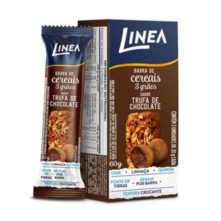 Barra De Cereais Trufa Chocolate Linea 3un De 20G em Oferta na Shopee