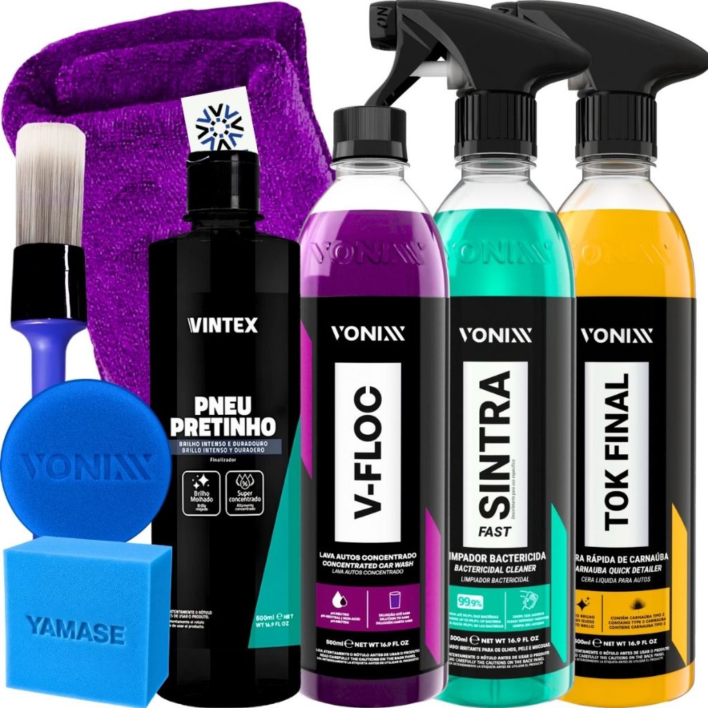 Kit Shampoo V-Floc Cera Tok Final Limpador Sintra Fast Vonixx Pretinho Vintex em Oferta na Shopee