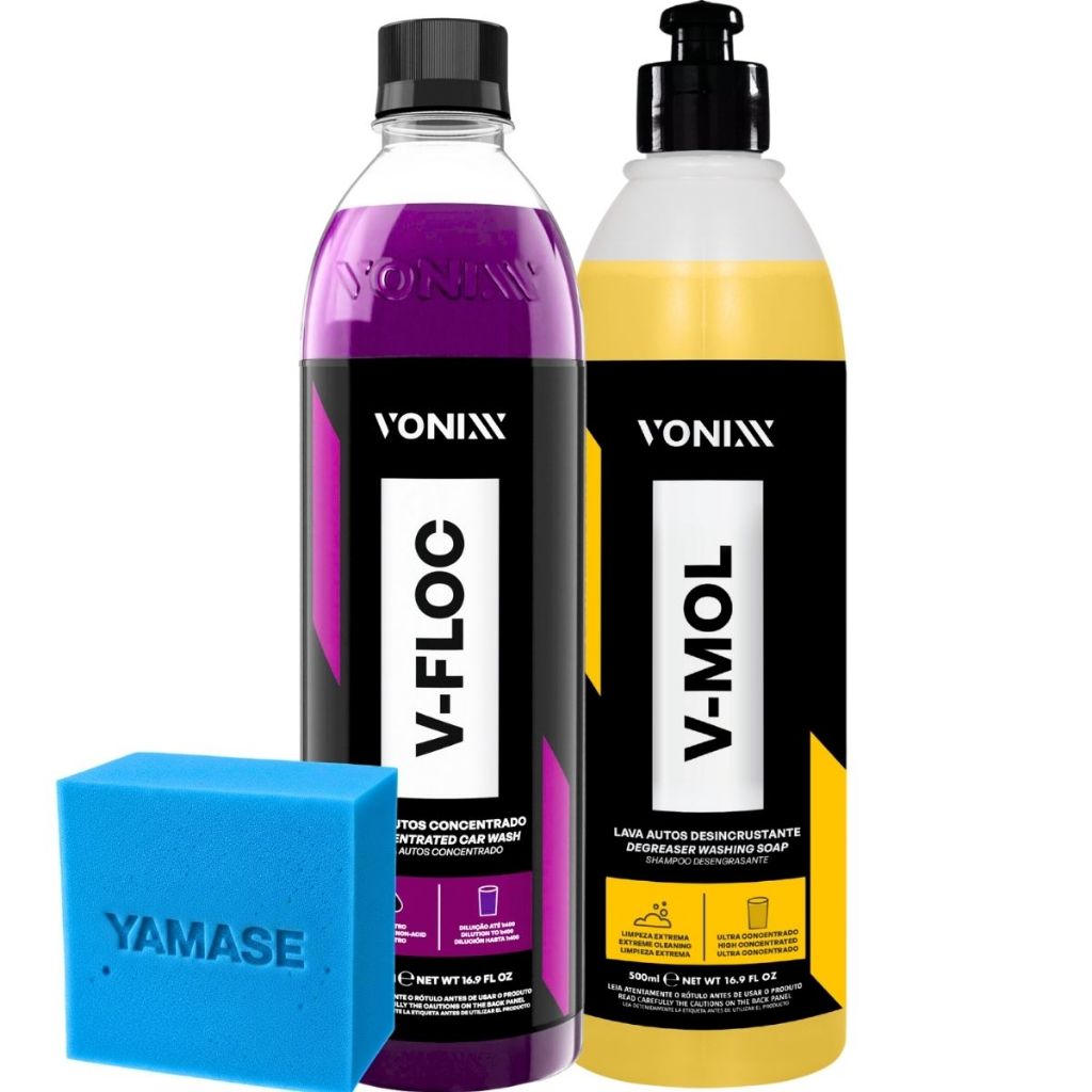 Kit Shampoo Automotivo Sujeira Pesada V-Floc V-Mol Vonixx em Oferta na Shopee