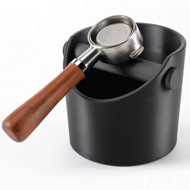 Imagem Batedor de borra de café expresso - Caixa para borra de pó café - Box coffee reservatório