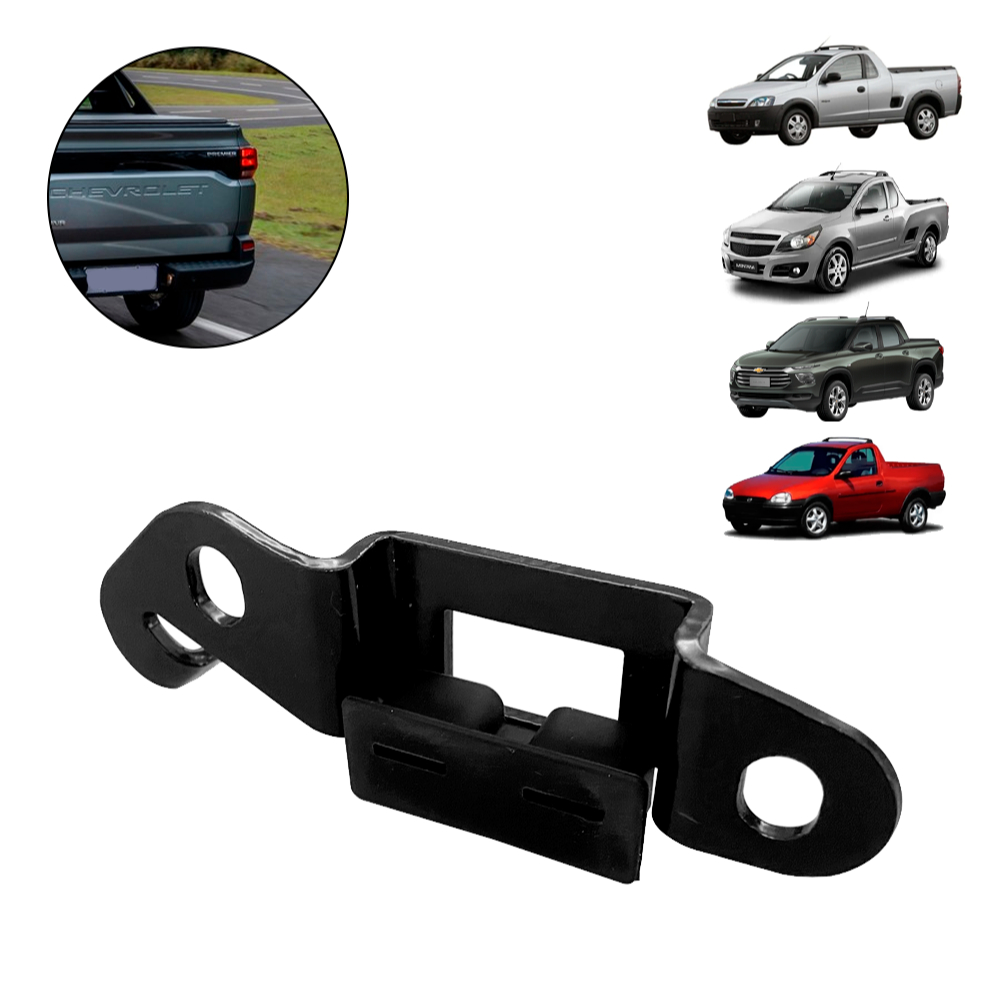Batente Tampa Traseira Direito Montana Anos 2003 a 2025 Pick Up Corsa Anos 1995 a 2007