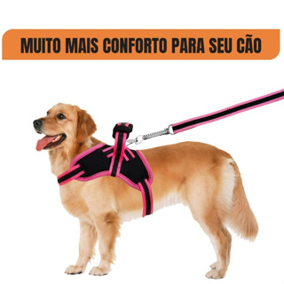 Peitoral Coleira Pitbull Pastor Alemão Rotwailler Reforçada Couro em Oferta na Shopee
