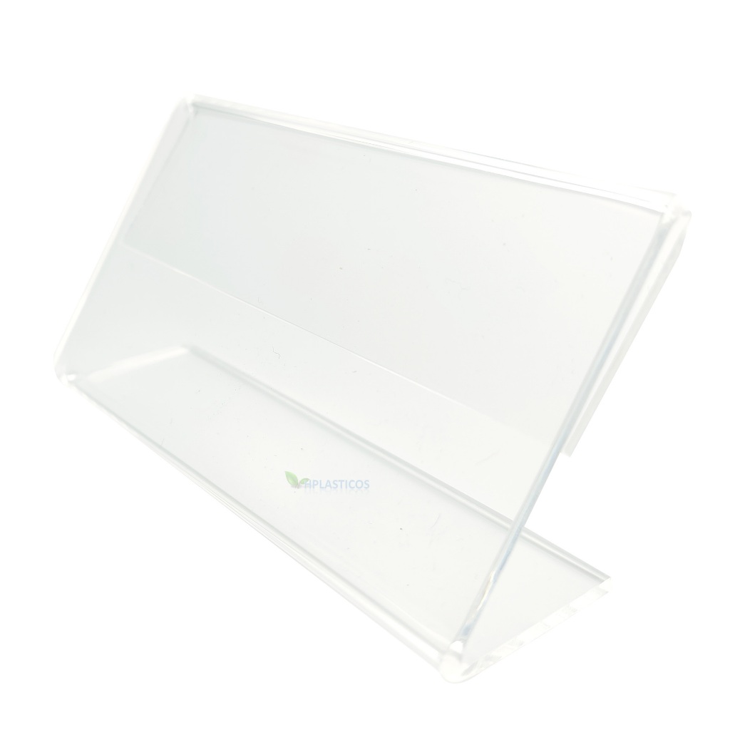 Display porta etiqueta de preço em acrílico cristal kit 10 Segunda Linha modelo L 3,5 Cm X 6,5 Cm em Oferta na Shopee