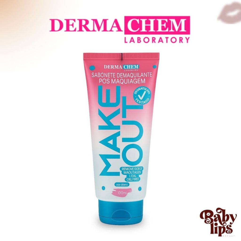 Sabonete Demaquilante Pós Maquiagem Make Out Dermachem 100 ml em Oferta na Shopee