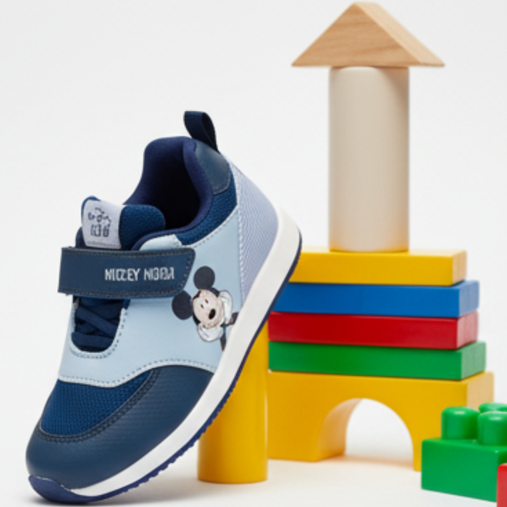 Tênis Infantil Mickey | Calce Fácil | Velcro + Elástico | Escola Passeio | Disney Original