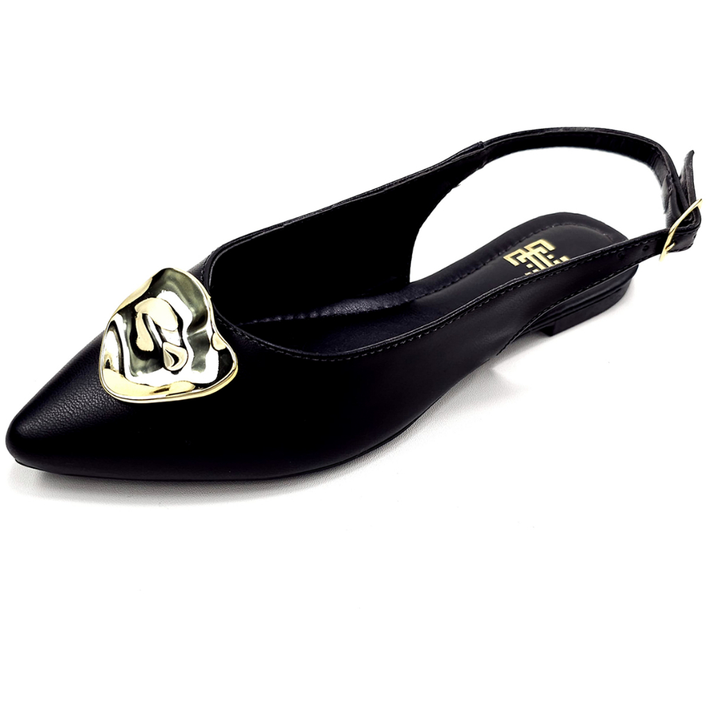 Sapatilha Slingback Rasteira Sandalia Bico Fino Feminina Sapato Dia a Dia Social Confortavel em Oferta na Shopee