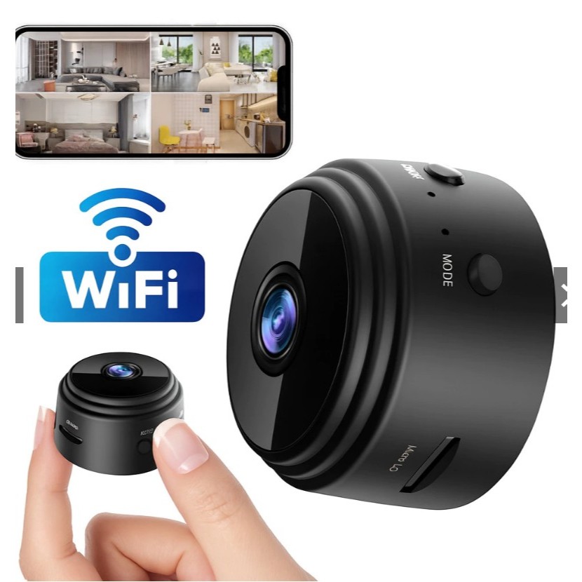 Mini Câmera A9 HD Wi-Fi Sem Fio Definição Visão Noturna Segurança Espiã Monitoramento Celular Casa