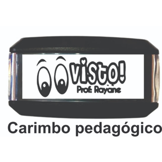 Carimbo visto pela professora automático em Oferta na Shopee