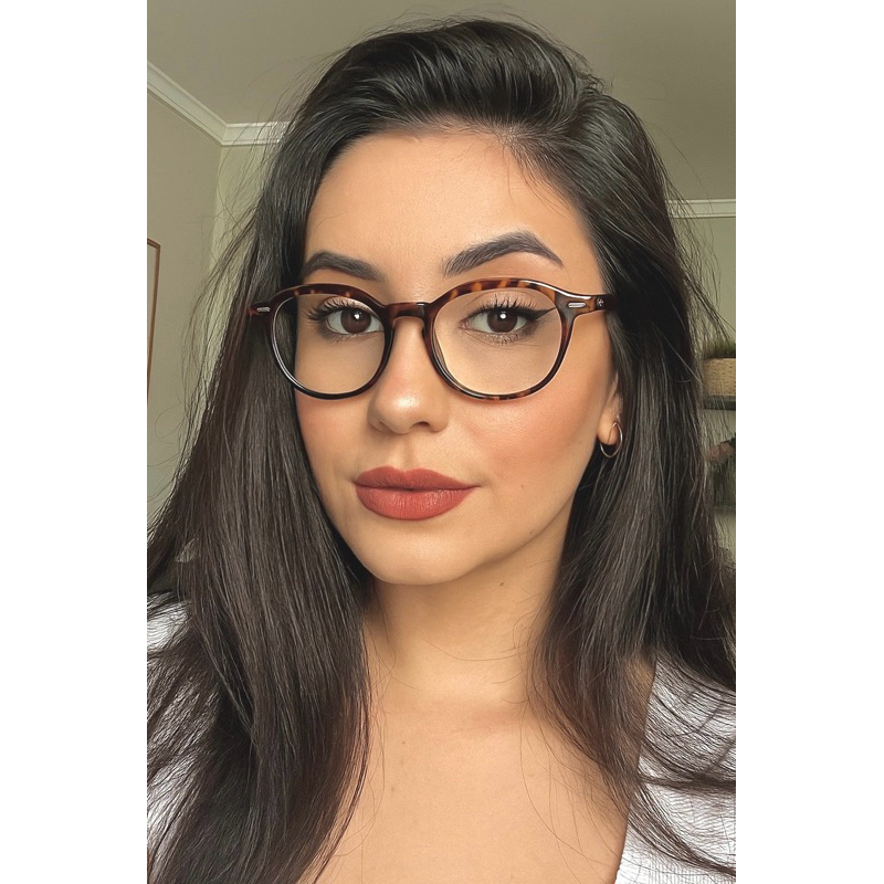 Armação de Óculos modelo feminino e Masculino Estilo Retrô em Oferta na Shopee