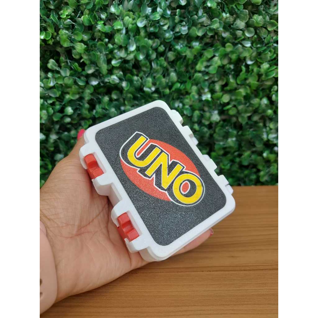 Caixa Porta UNO | Caixa de Uno | Baralho Uno | Organizador - Jogo UNO