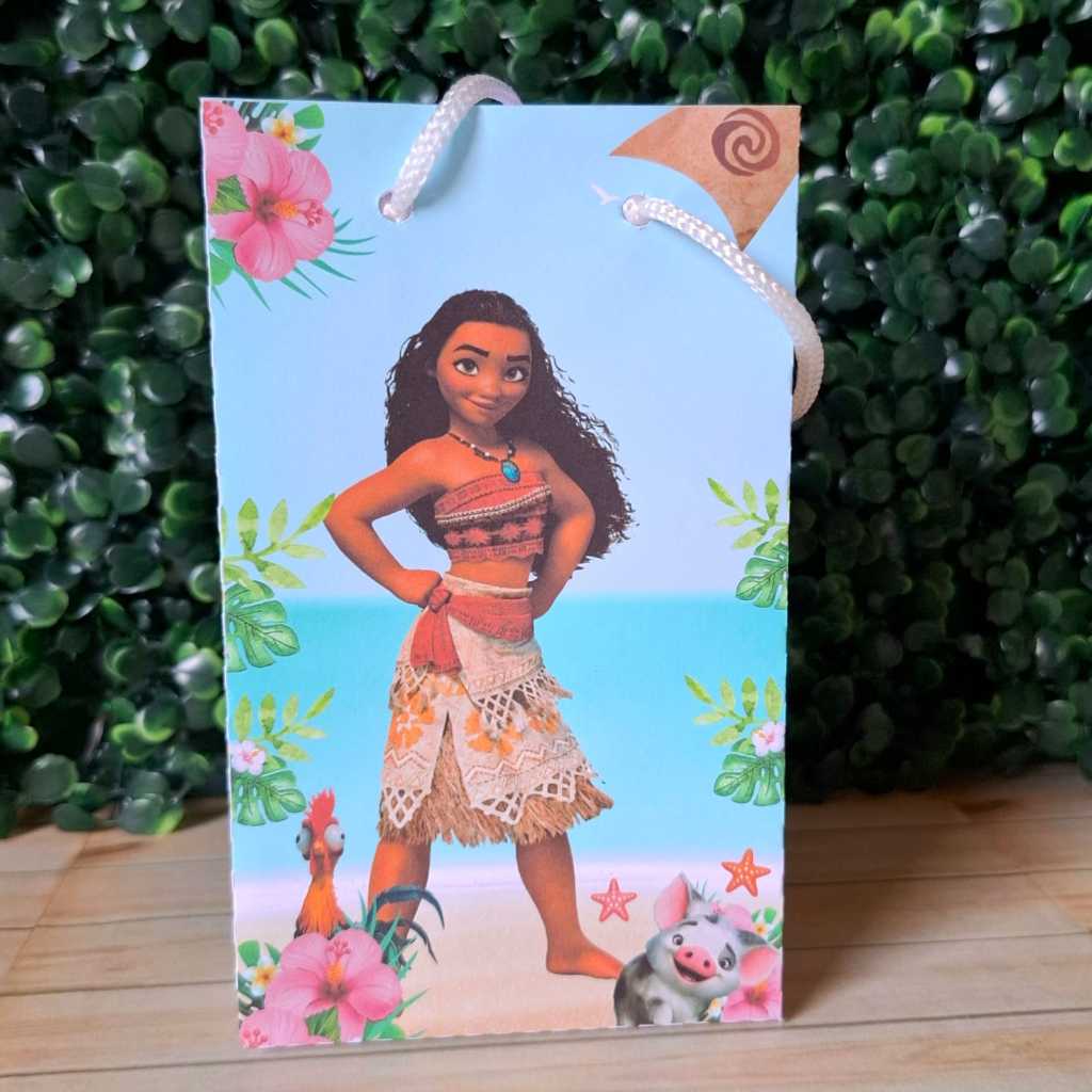 Sacolinha Surpresa Personalizada Lembrancinha Moana - Festa Infantil
