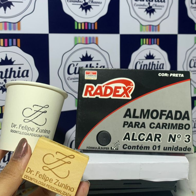 CARIMBO + ALMOFADA PARA CARIMBO