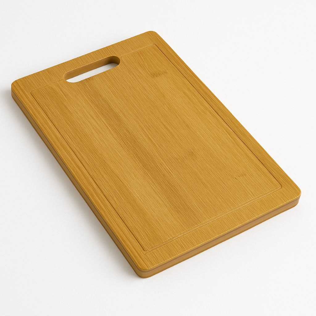 Tábua Para Corte Antibacteriana De Bambu Natural 23x33cm em Oferta na Shopee