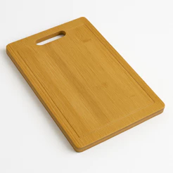 Tábua Para Corte Antibacteriana De Bambu Natural 23x33cm