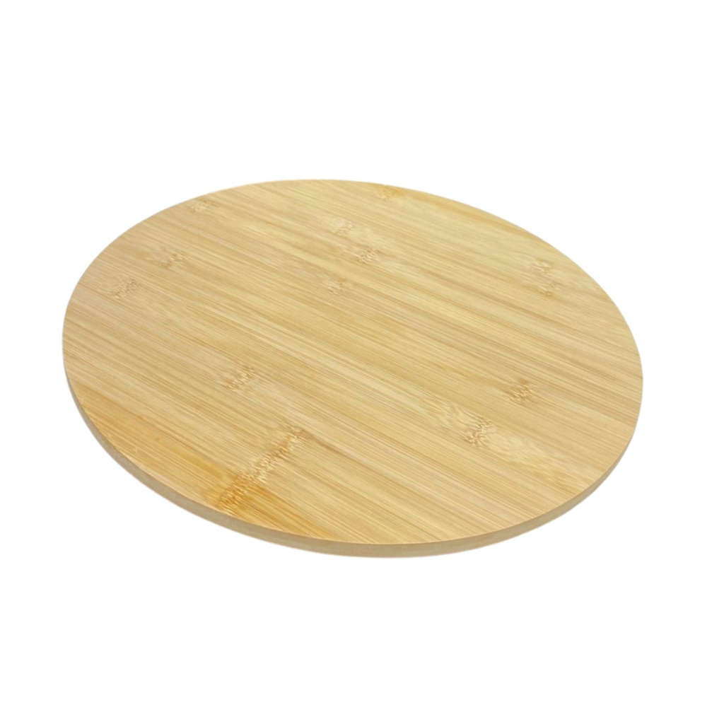 Tábua Para Pizza Antibacteriana De Bambu Natural 36x36cm