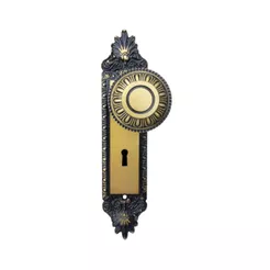 Fechadura Colonial Porta De Madeira Interna Espelho Bola