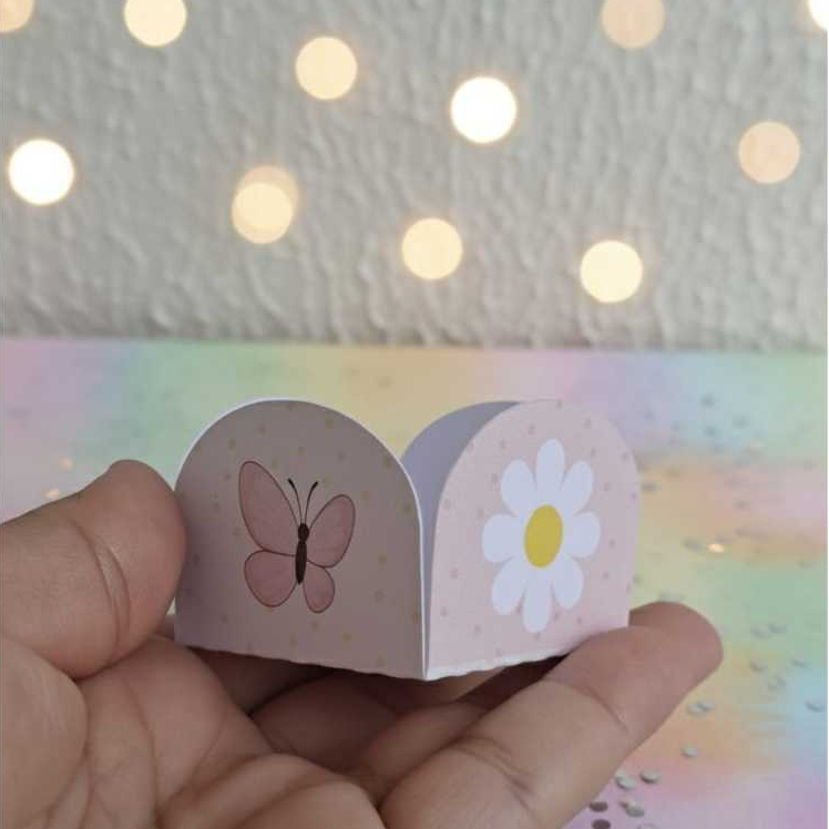 Forminha Doce Personalizada Jardim das Margaridas-Mimos,Lembrancinhas,Forma Brigadeiro,Festa Infantil,Aniversário,Kit