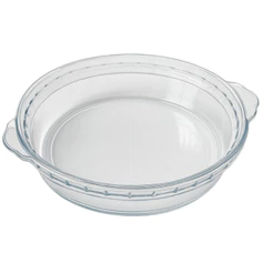 Assadeira Refratário De Vidro Redonda 20cm Transparente