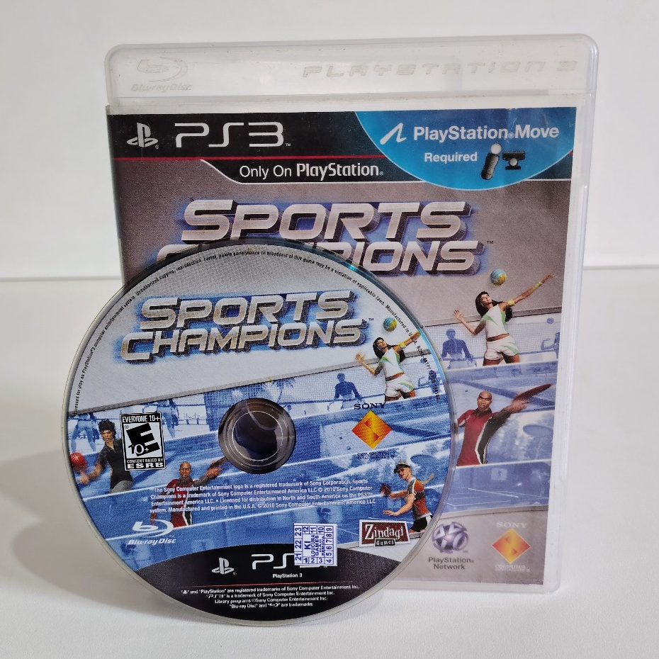 Jogo Sports Champions Original PS3 Playstation Move Mídia Física Esportes