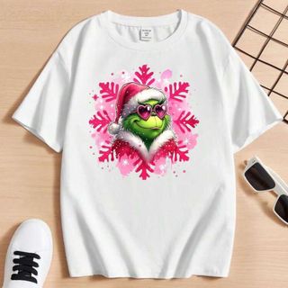 Camiseta Básica Unissex Estampada Natal Personagem Natalino desenho de natal