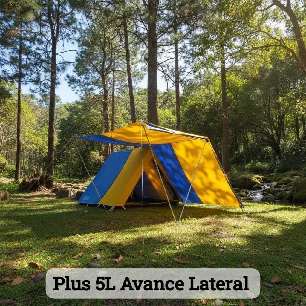 Barraca Camping Canadense 5L PLUS Avance Lateral Padrão De Fábrica Gripa Tents