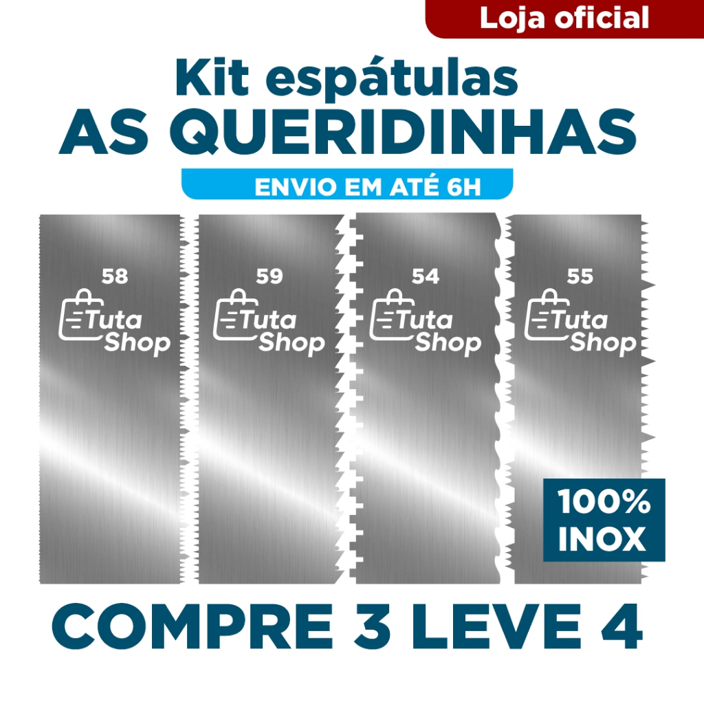 Kit Espátulas Decorativas As Queridinhas em Aço Inox Espátulas para Bolo em Inox em Oferta na Shopee