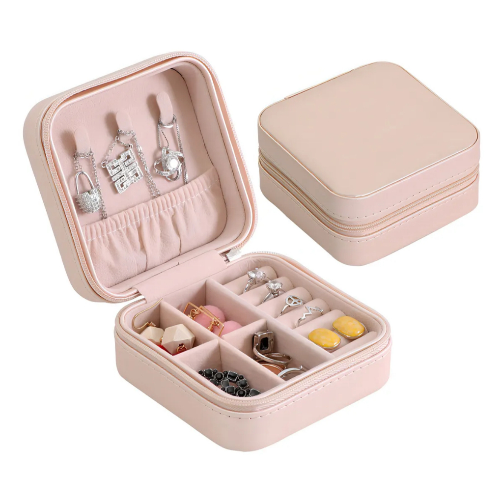Porta Joia De Bolsa Para Viagem Portátil | Organizador Multifuncional para Bijuterias