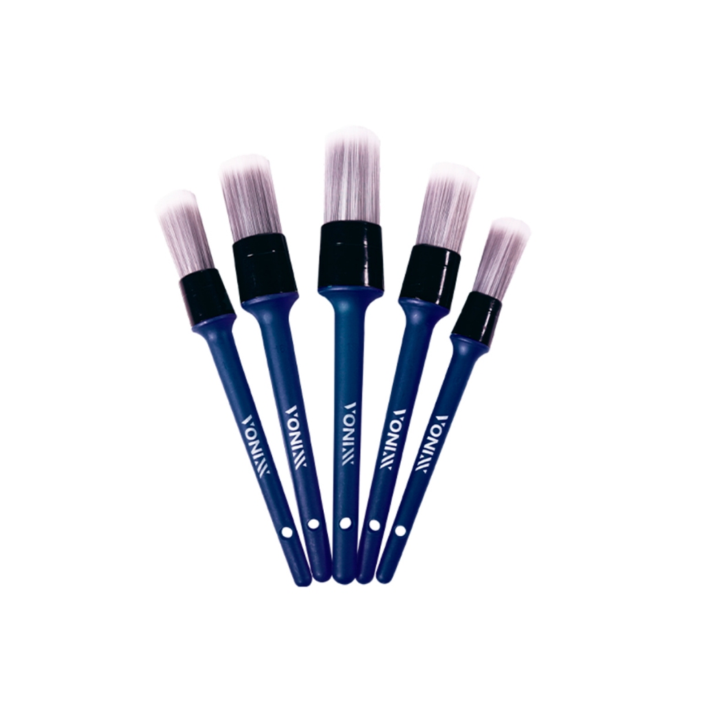 Kit com Pincél Vonixx para Detalhamento Interno com 5 Pincéis Ideal para Limpeza Automotiva Precisa em Oferta na Shopee