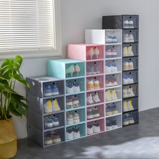 4/6/8/10 Caixas Organizadoras Para Sapatos Multiuso Com Tampa Flip em Oferta na Shopee