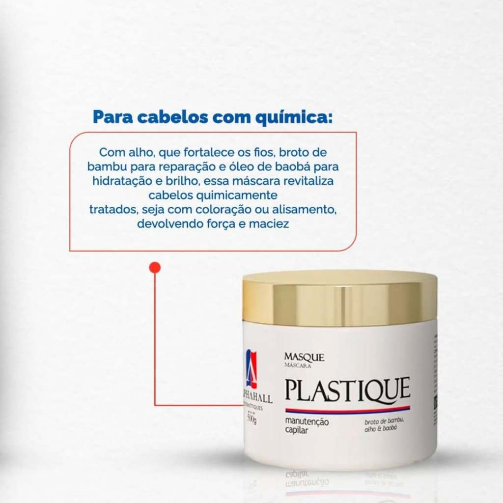 Máscara Plastique 500g - Alphahall Cosméticos