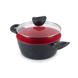 Caçarola De Cerâmica Indução e Gás Antiaderente 20cm Preto Red em Oferta na Shopee