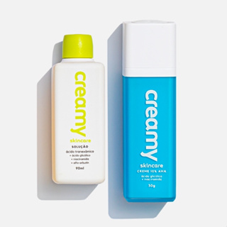 Kit Duo Esfoliante Químico - Ácido Glicólico  + Tônico Clareador - Ácido Tranexâmico em Oferta na Shopee