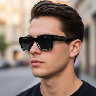 Óculos de Sol Quadrado Acetato Premium Elegante Tendencia Verão Vintage uv400 Masculino Feminino em Oferta na Shopee