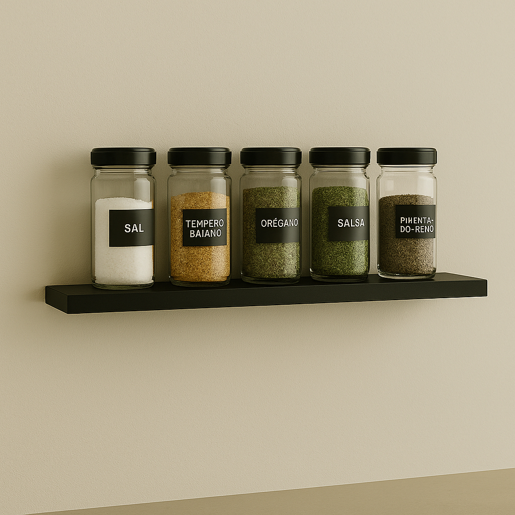 Prateleira Preta Mdf 120x20 Suporte Invisível - Decoração