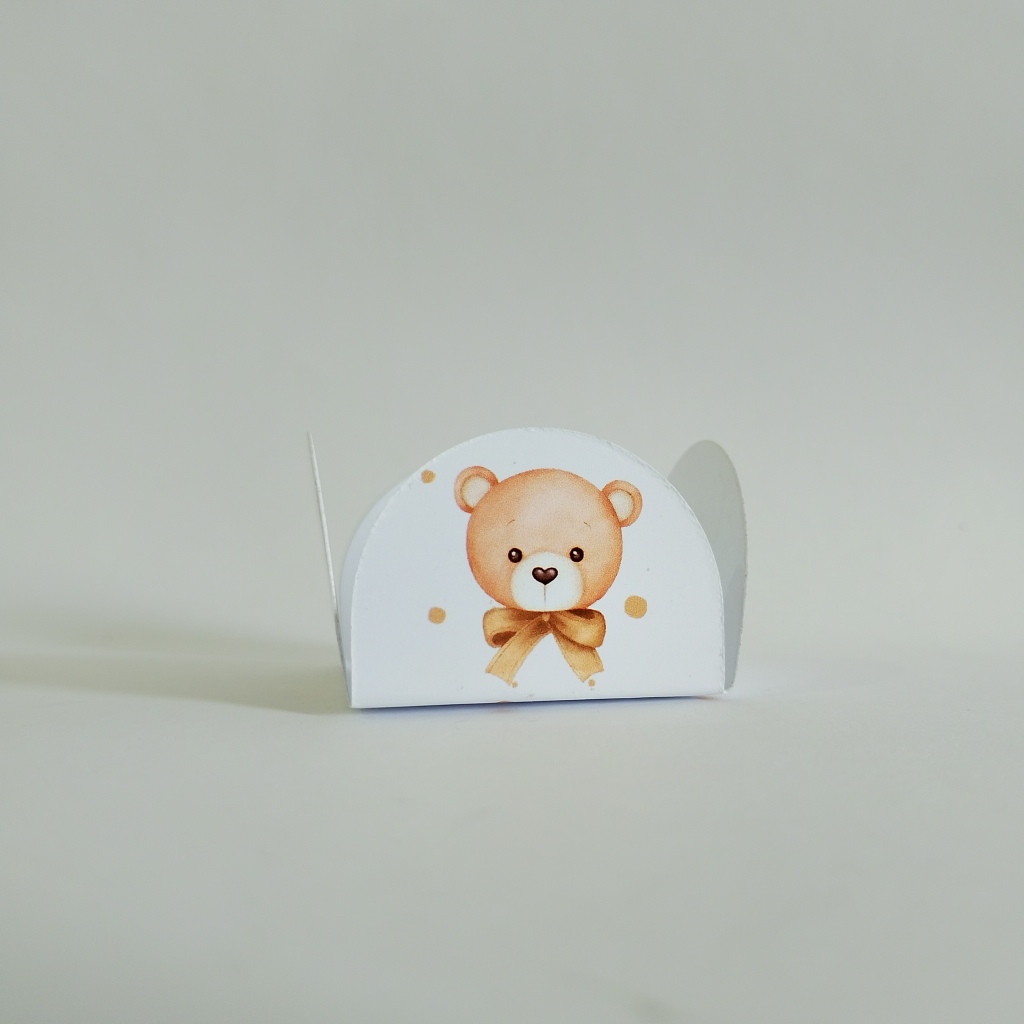 100 Forminhas Personalizada para CHÁ REVELAÇÃO/ CHÁ REVELAÇÃO URSINHO Forma de docinhos personalizadas🎀
