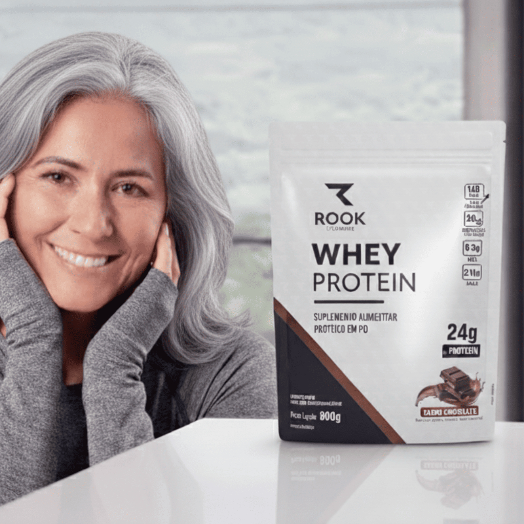 Whey Protein com Colageno Suplemento Alimentar Hidrosilado e Aminoácidos Essenciais Rook 900g Proteína Concentrada
