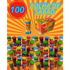 Kit Bolhas de Sabão P/ Kit Festa Brinquedo de Assoprar Lembrancinha Aniversário Infantil Prenda