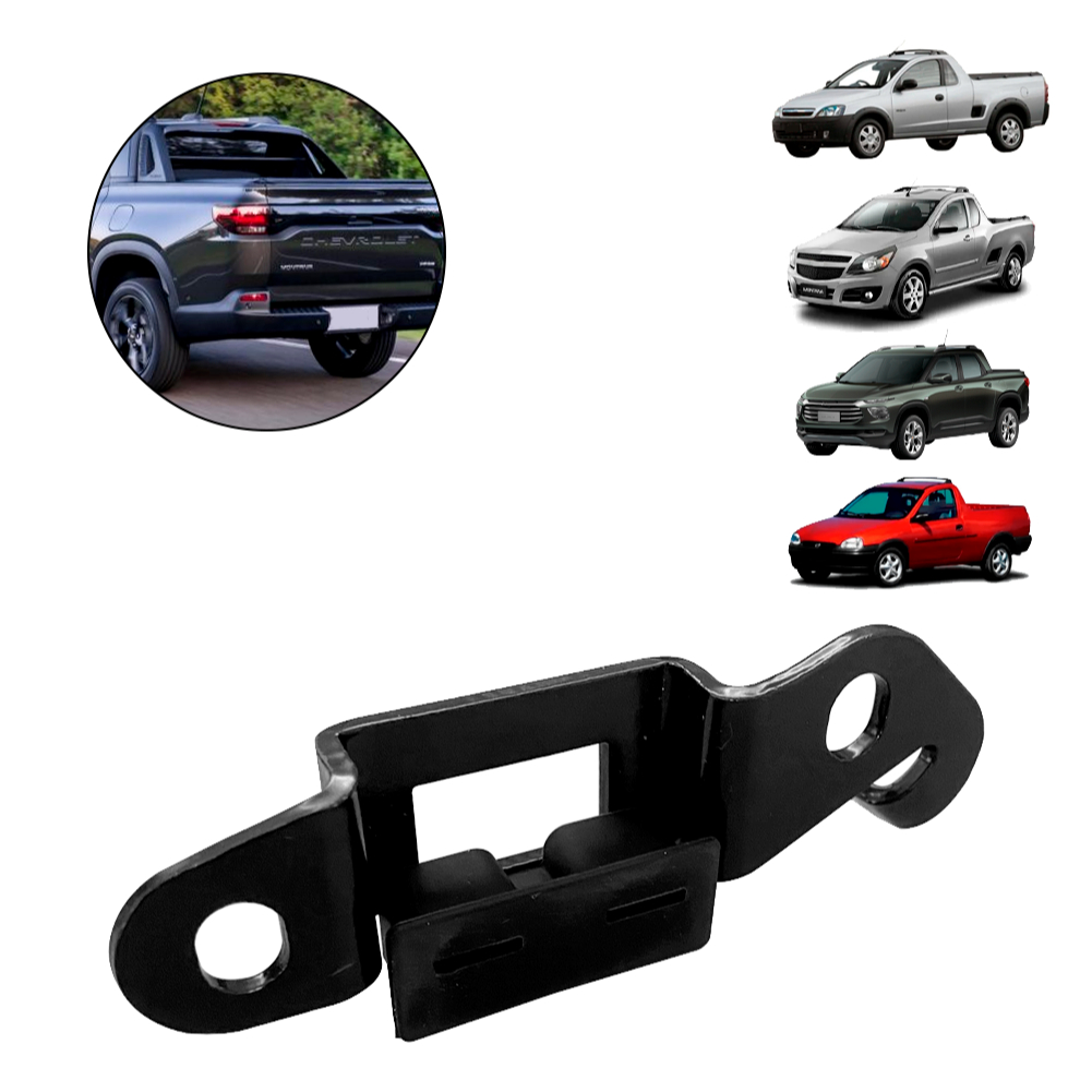 Batente Tampa Traseira Montana GI GII Anos 2003 a 202 Pick Up Corsa Anos 1995 a 2007 Esquerdo