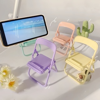 Mini Suporte Para Celular Cadeira Formato Dobrável Apoio Coloridos Mesa apoio | BEMCASA SHOP em Oferta na Shopee