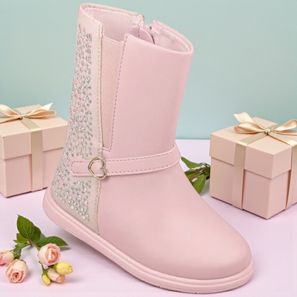 Bota Coturno Menina Pampili Infantil Com Brilhos Inverno Country Frio Inverno Mini Diva Festa