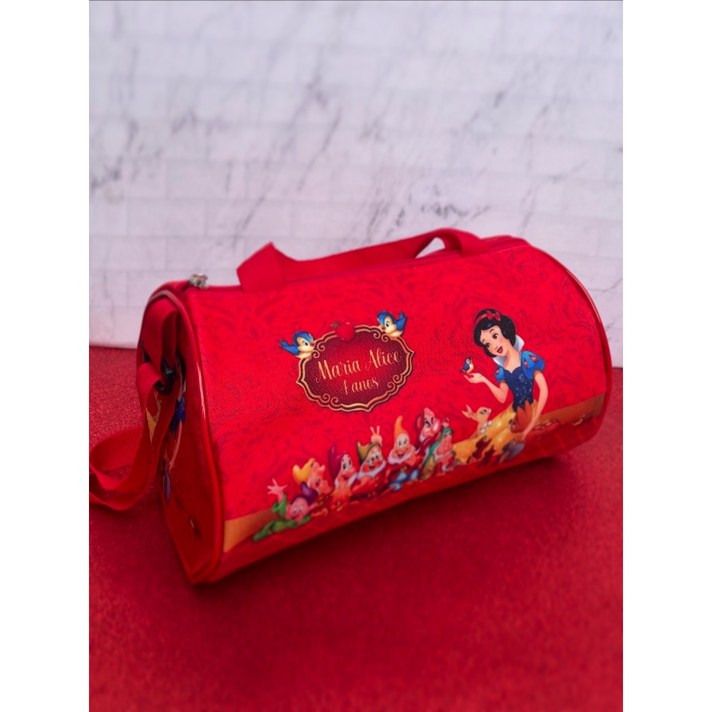 Bolsa Cilindro Branca de Neve Festa Aniversário Lembrancinha Infantil Personalizados em Oferta na Shopee
