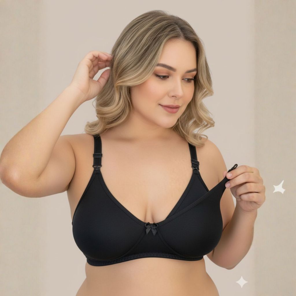 Sutiã Amamentação PLUS SIZE Alça Abre Fácil Reforçada MICROFIBRA Gestante Grávida.