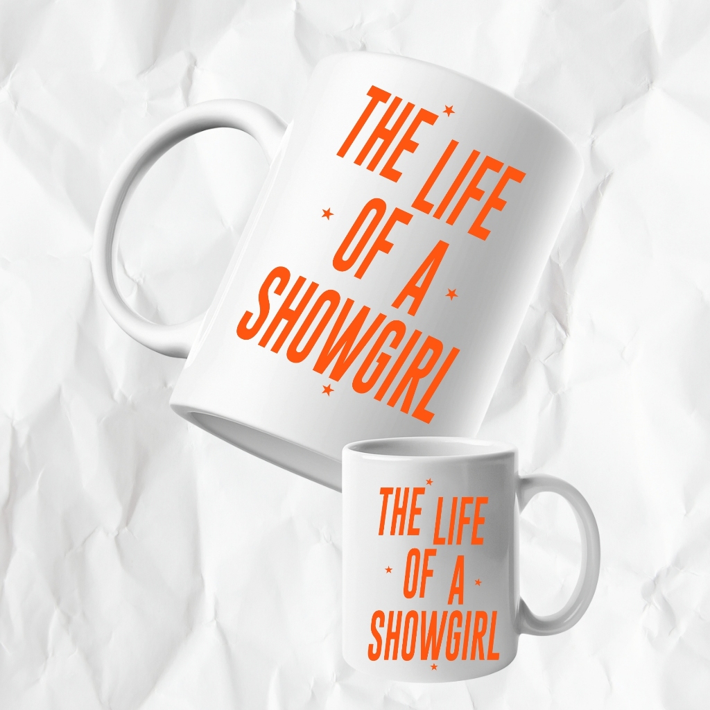 Caneca de Cerâmica Show The Life Of A Showgirl Fã Cantora Pop Internacional - Caneca Estampada Presente