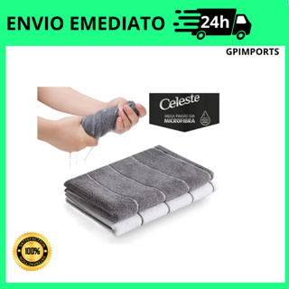 2 Super Panos de Chão Grandes Marca Celeste Microfibra 80x50 Panão limpeza em Oferta na Shopee