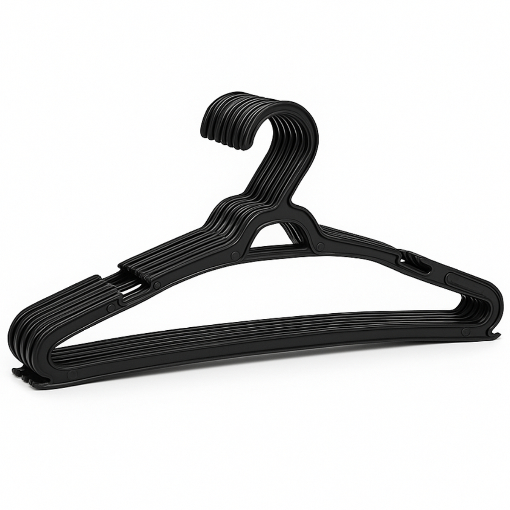 Cabide Adulto Preto Kit Cabides Reforçados Organizar Roupas Atacado Direto Fabrica Melhor Preço