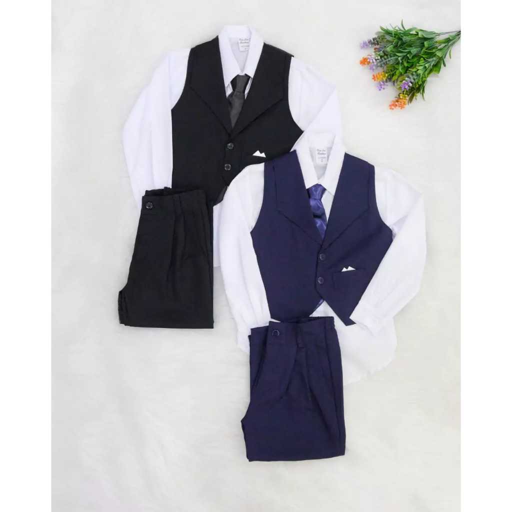 Conjunto Infantil Menino Colete Calça Camisa Gravata Cinto Kit Completo Social Festa Luxo Noivinho Formatura 2 A 12 Anos