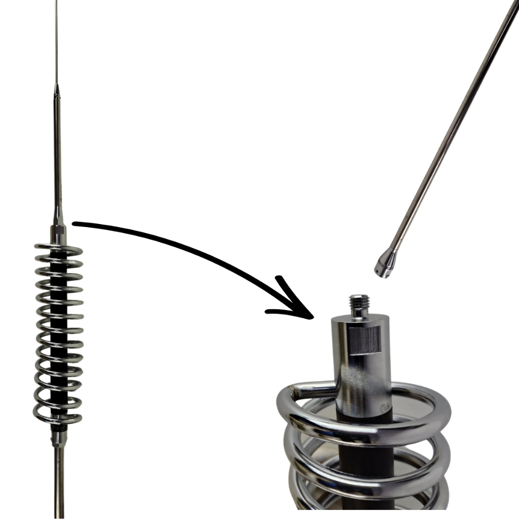 Antena Px Canarinho Com Prolongador Bobina Americana