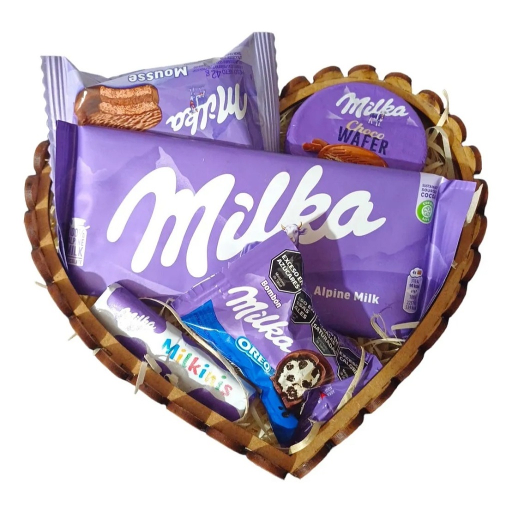 Cesta De Chocolate Milka Presente Namorados Aniversário Natal Dia Internacional Das Mulheres Páscoa Dia Das Mães Pais em Oferta na Shopee
